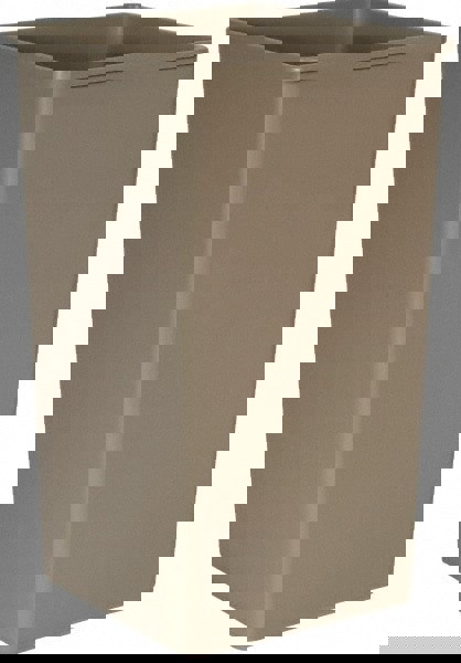 Trash Can: 50 gal, Square, Gray